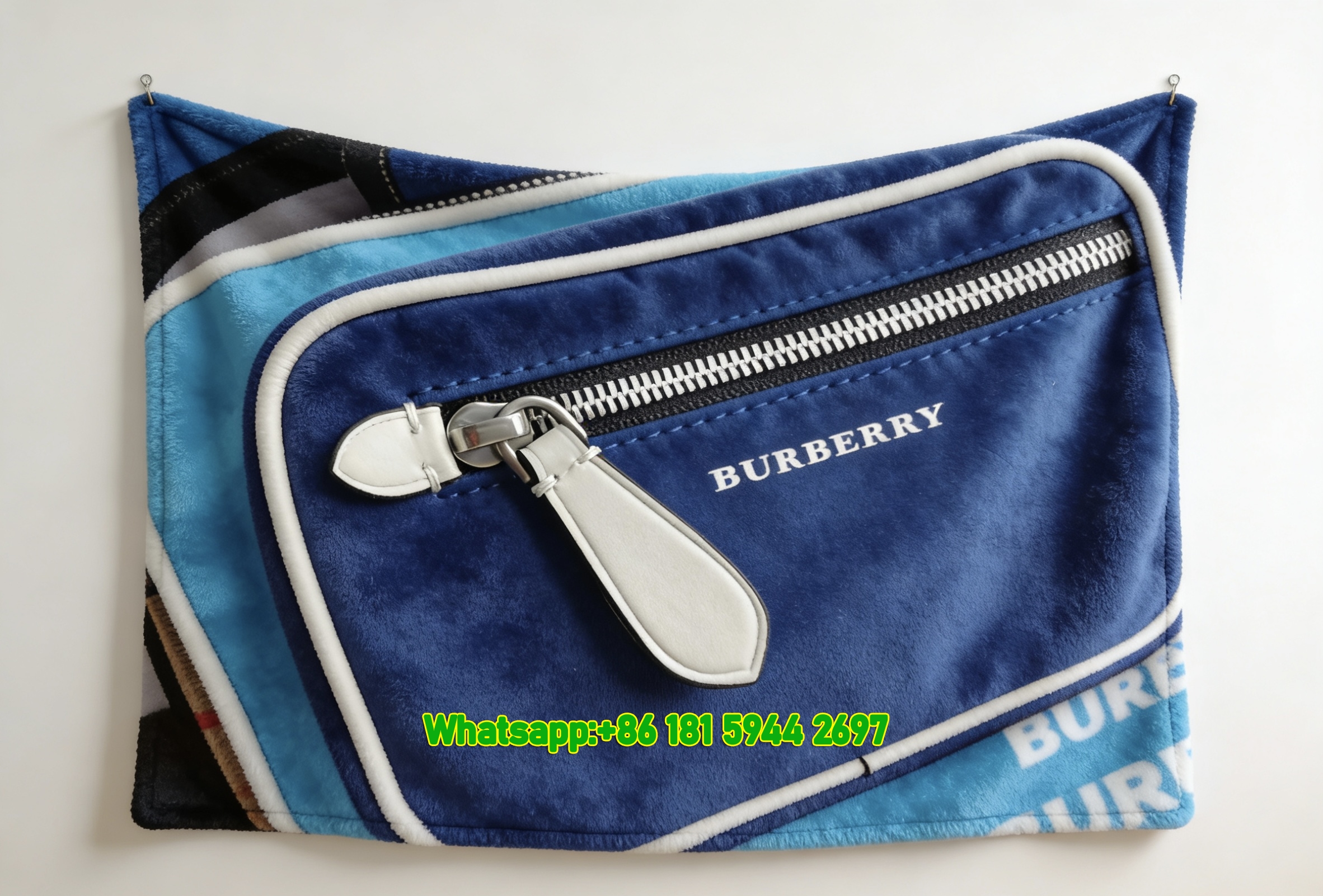 Burberry Print Flannel Fleece Sofa Throw Blanket B255